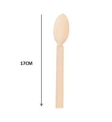 6.7inch Disposable Bamboo Cutlery Biodegradable Bamboo Spoons For Party